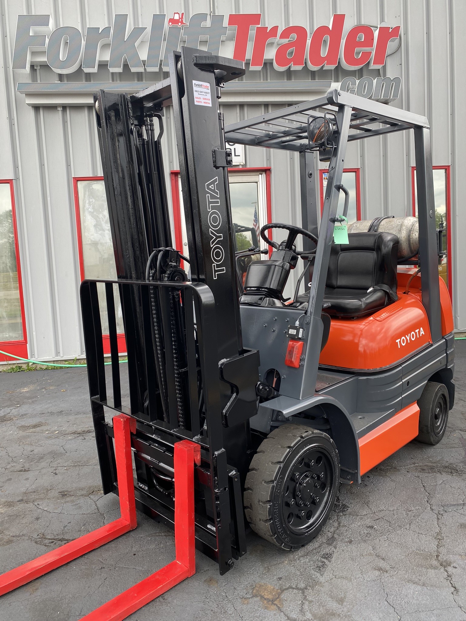 Toyota Fgcu Two Stage Lb Cushion Tire Forklift