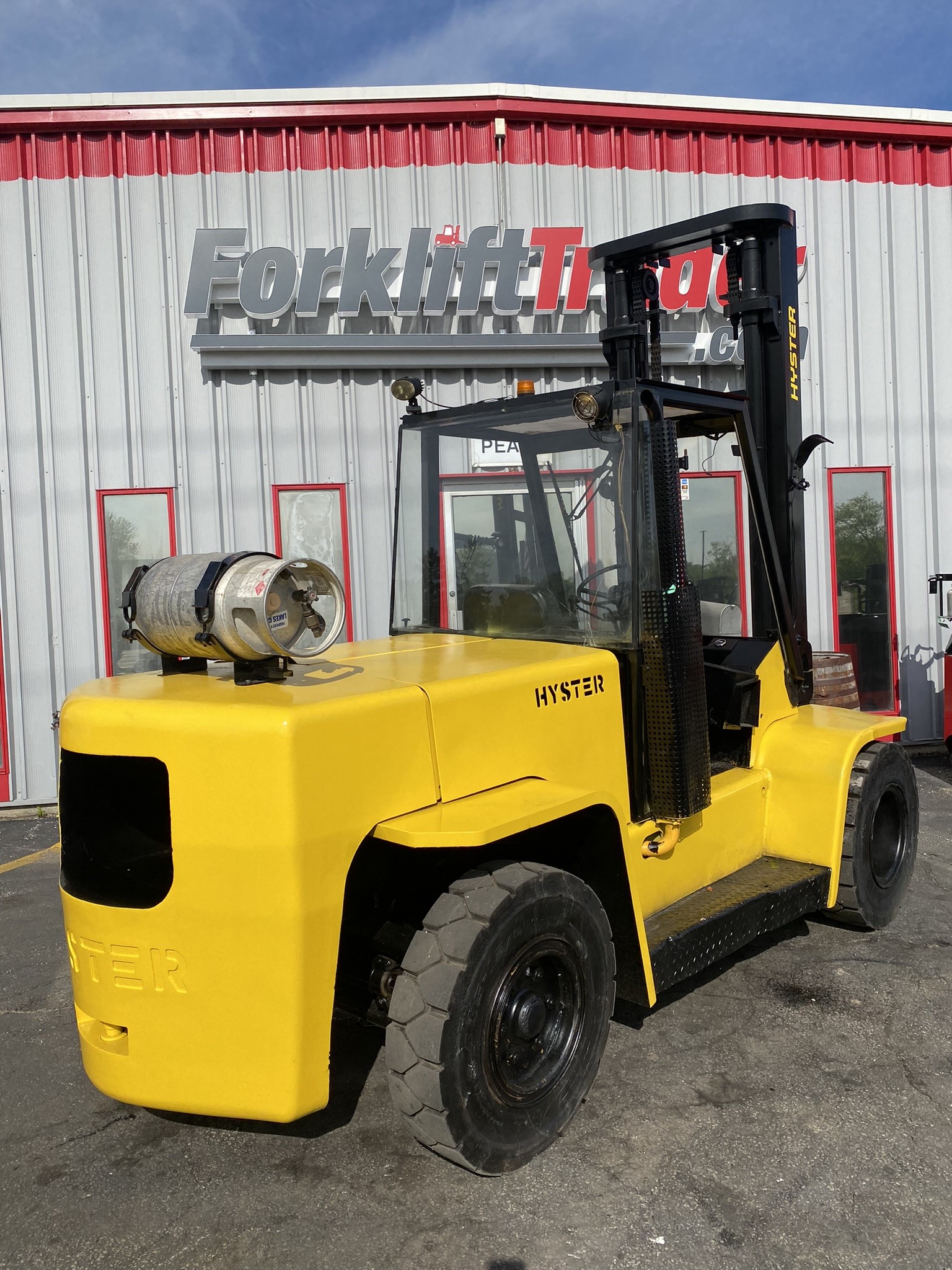 15,000LB HYSTER H155XL PNEUMATIC DUAL TRACTION TIRE FORKLIFT ...