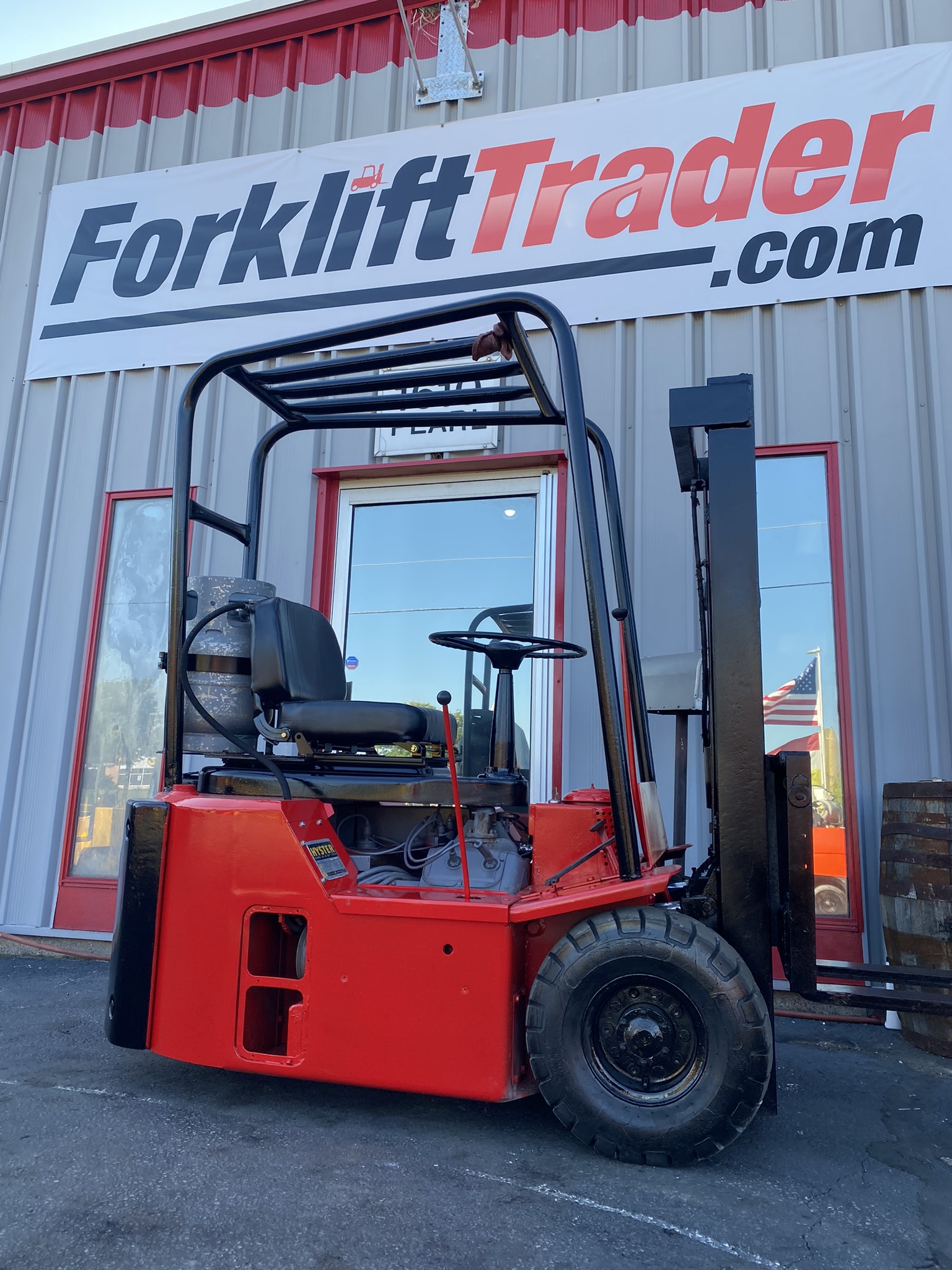 ANTIQUE 1962 CLASSIC HYSTER QC-20 2000LB PNEUMATIC TIRE FORKLIFT ...