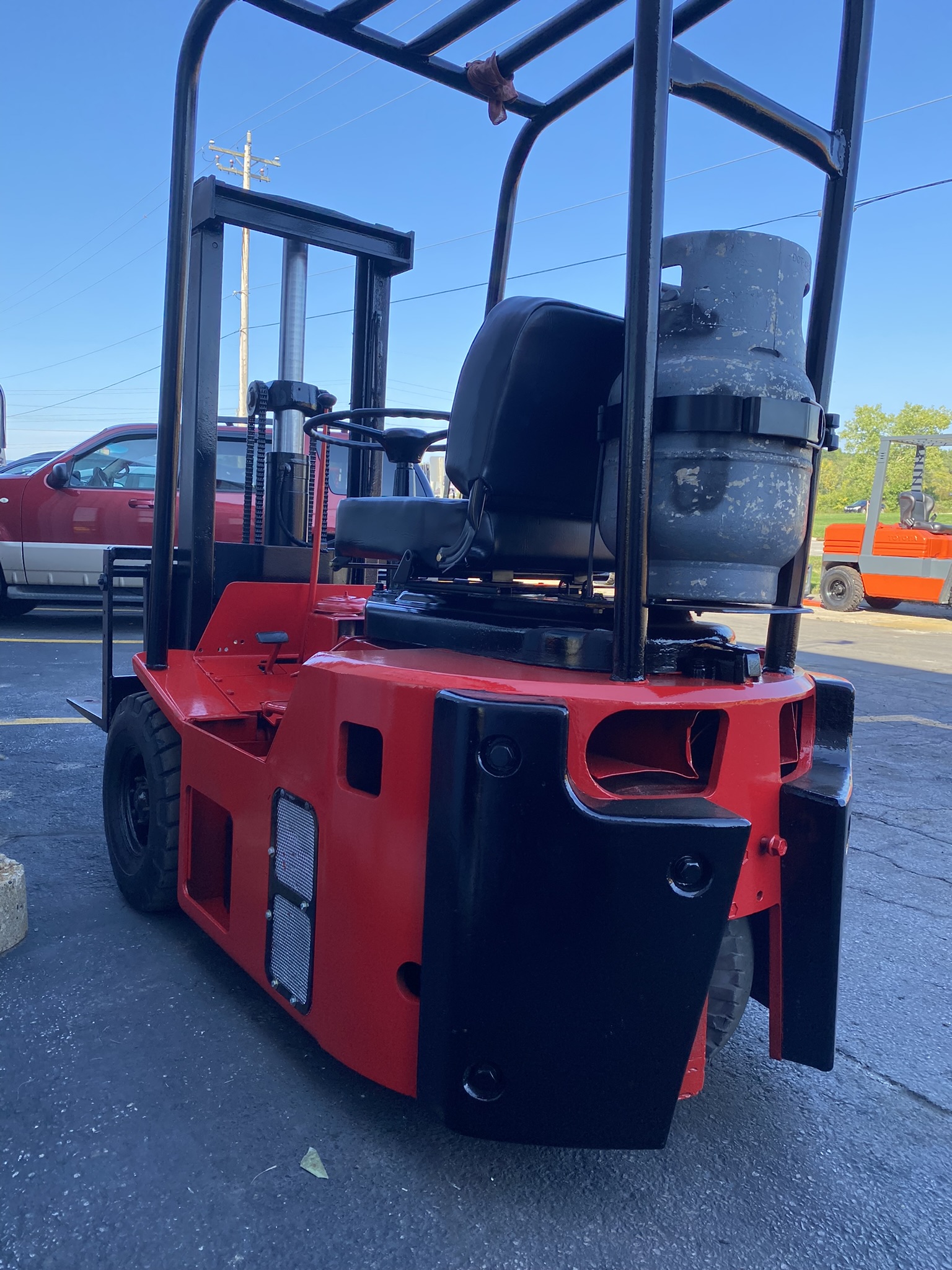 ANTIQUE 1962 CLASSIC HYSTER QC-20 2000LB PNEUMATIC TIRE FORKLIFT ...