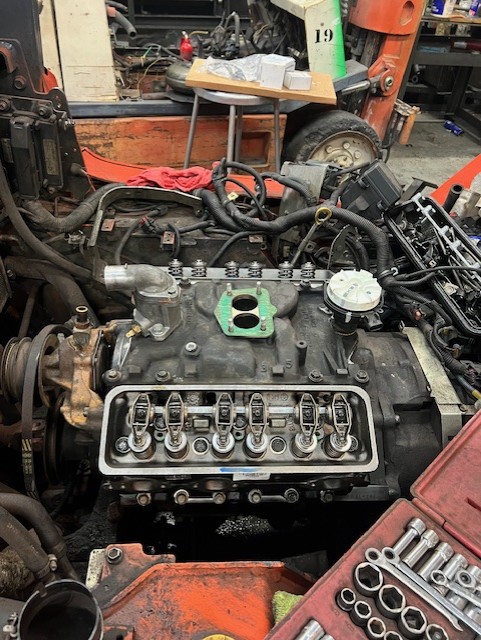 inside of a forklift repair in Waukesha